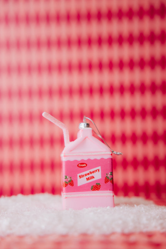 Strawberry Milk Ornament