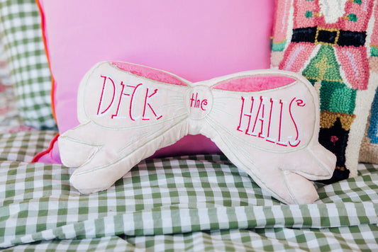 Deck the Halls Bow Pillow