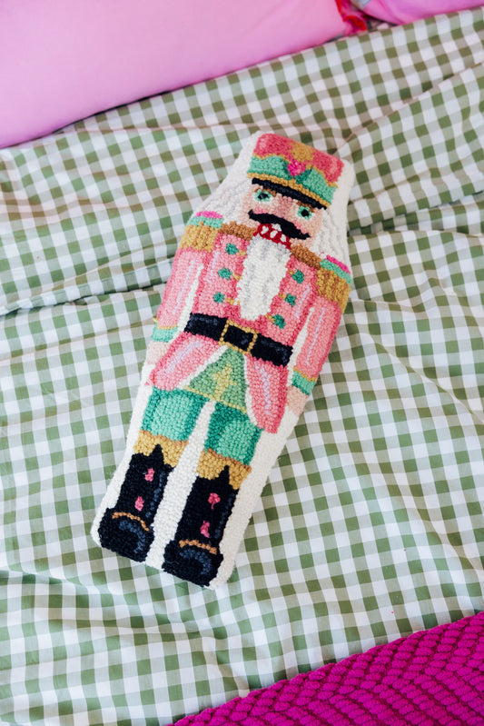 Shaped Pink Nutcracker Hook Pillow