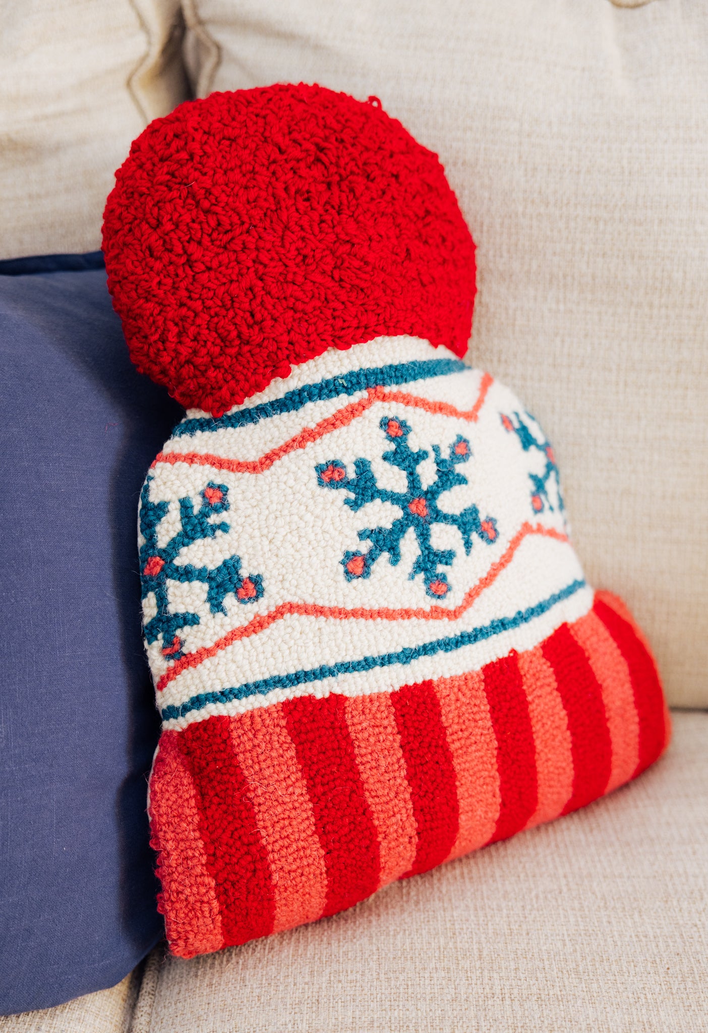 Shaped Holiday Hat Hook Pillow