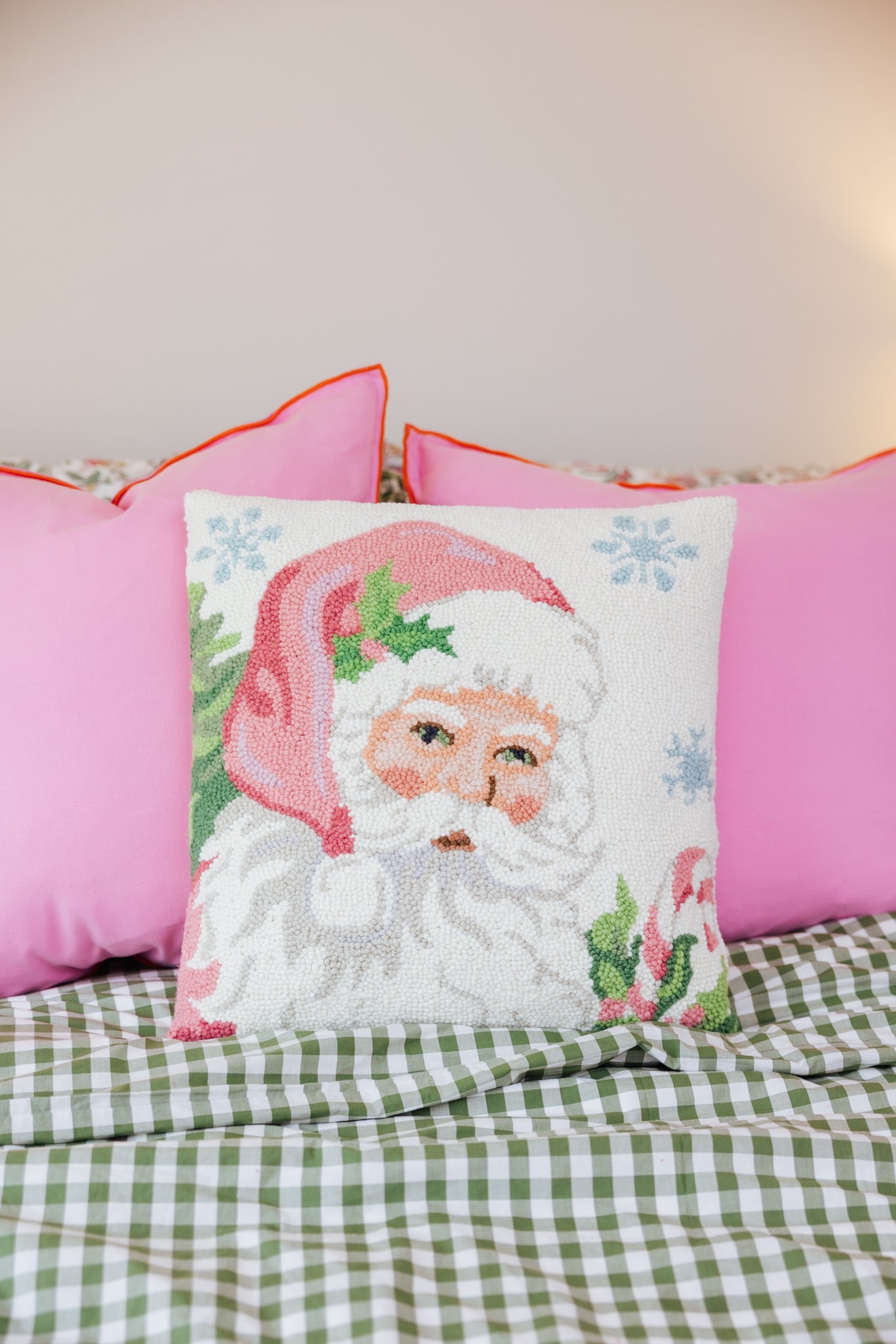 Santa White Hook Pillow