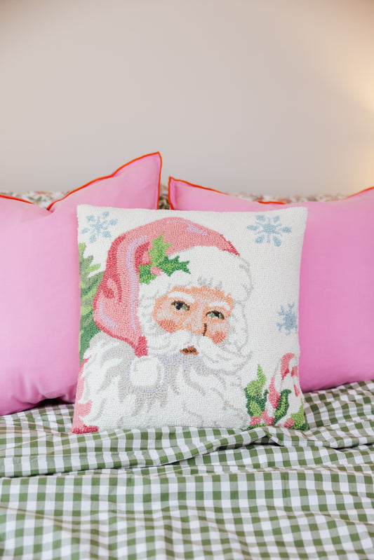 Santa White Hook Pillow