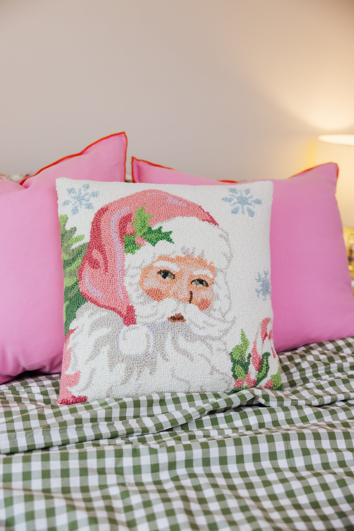 Santa White Hook Pillow