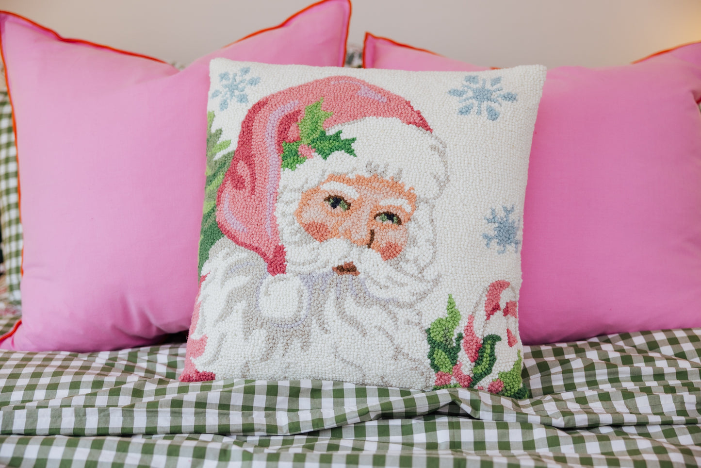 Santa White Hook Pillow