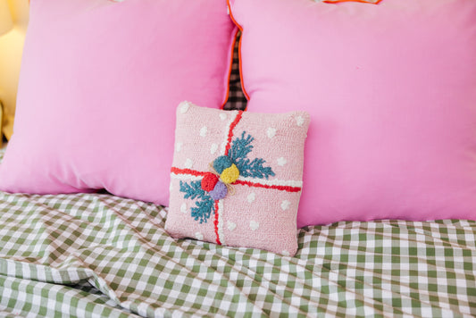 Pink Present Hook Pillow