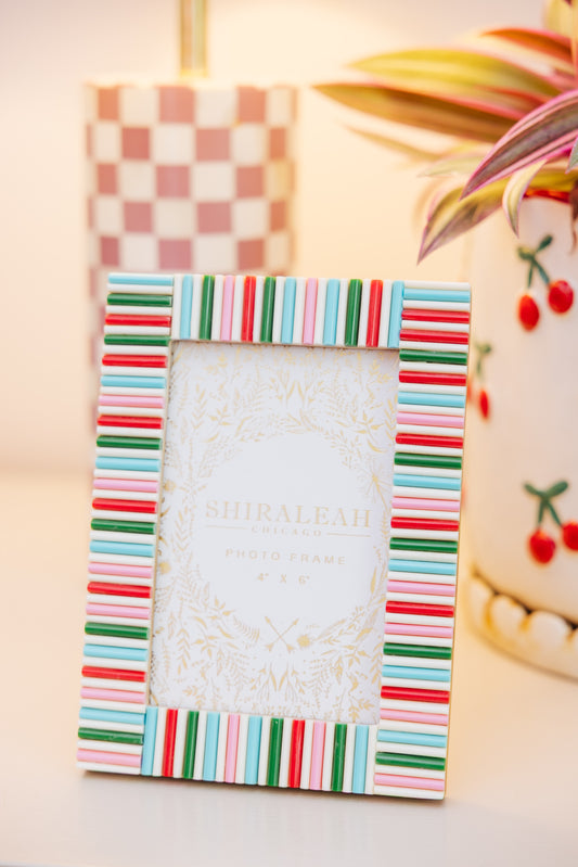 4x6 Mosaic Stripes Picture Frame