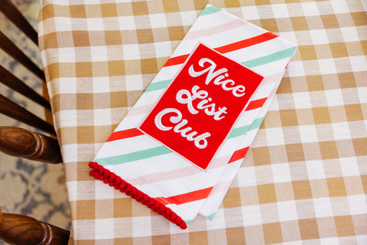 Nice List Club Kitchen Towel