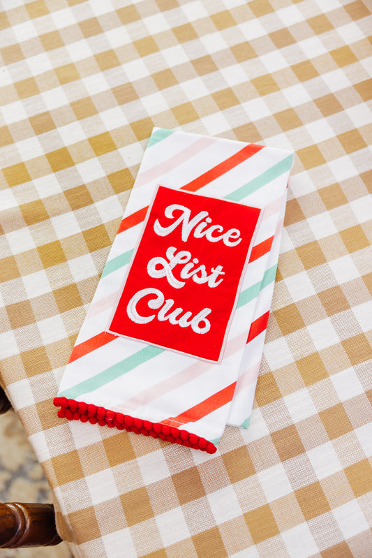 Nice List Club Kitchen Towel