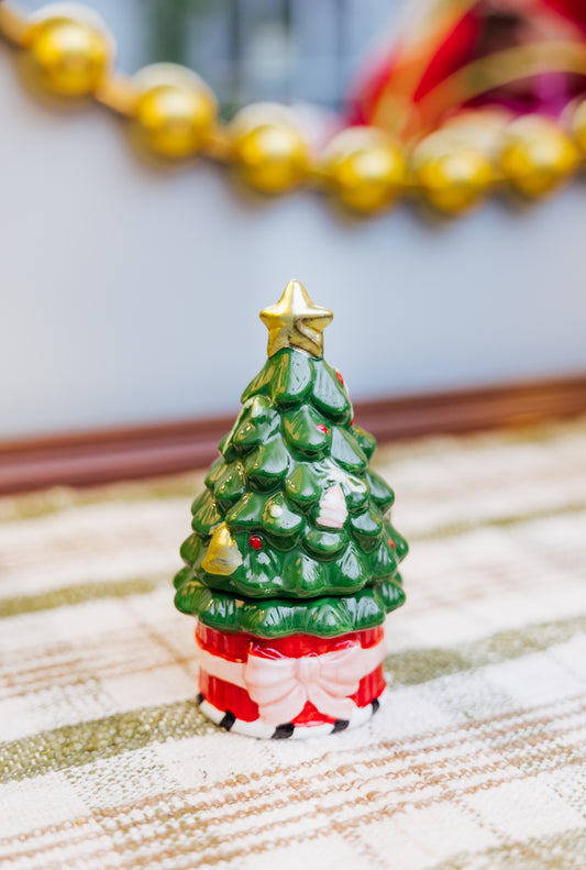 Ceramic Tree Salt and Pepper Shaker