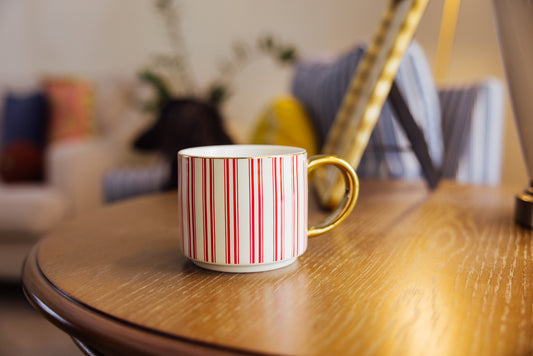 Red Stripe Coffee Mug