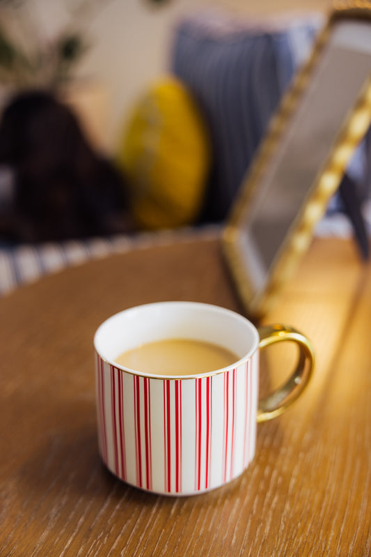 Red Stripe Coffee Mug