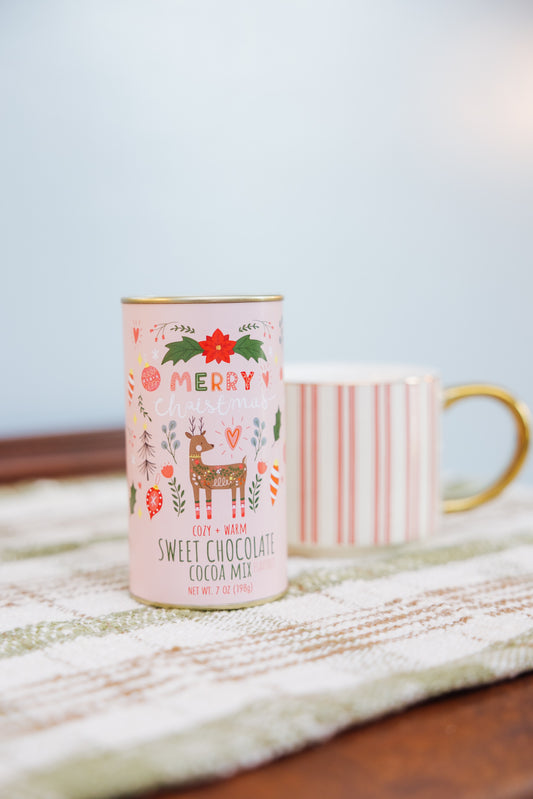 Christmas Deer Sweet Chocolate Cocoa (7oz Tin) $9