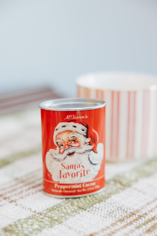 Vintage Santa's Favorite Peppermint Cocoa (2.5oz Tin)
