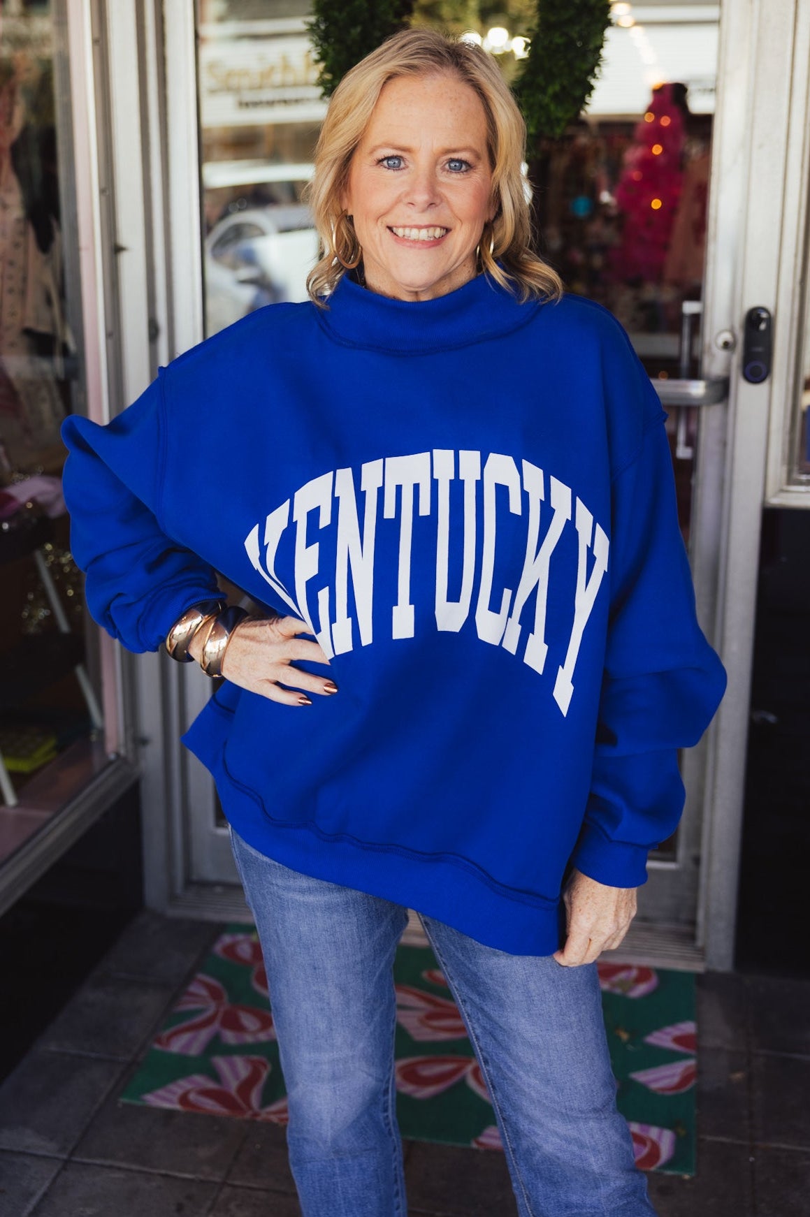 Kentucky Reversible Mock Neck Sweatshirt