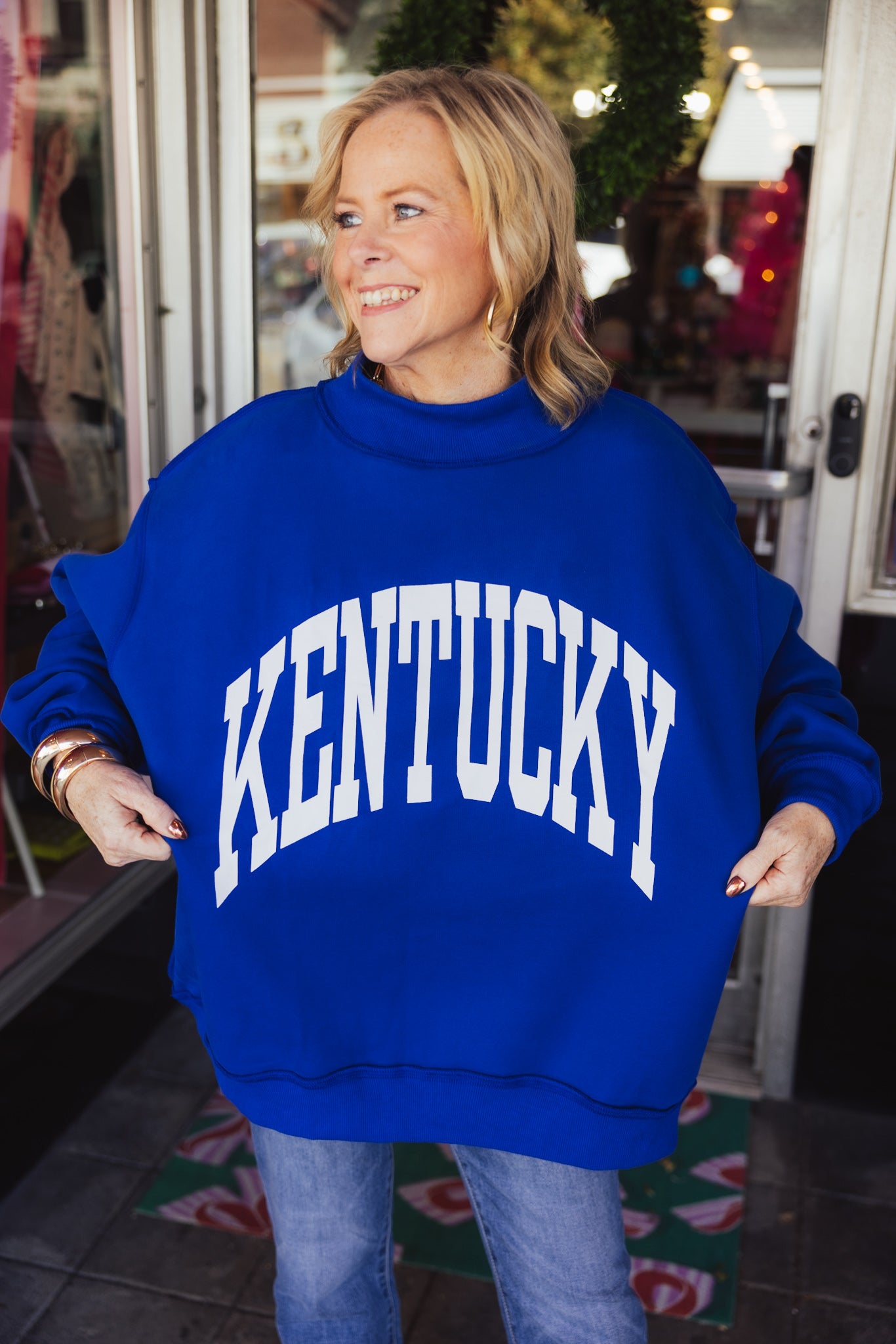 Kentucky Reversible Mock Neck Sweatshirt