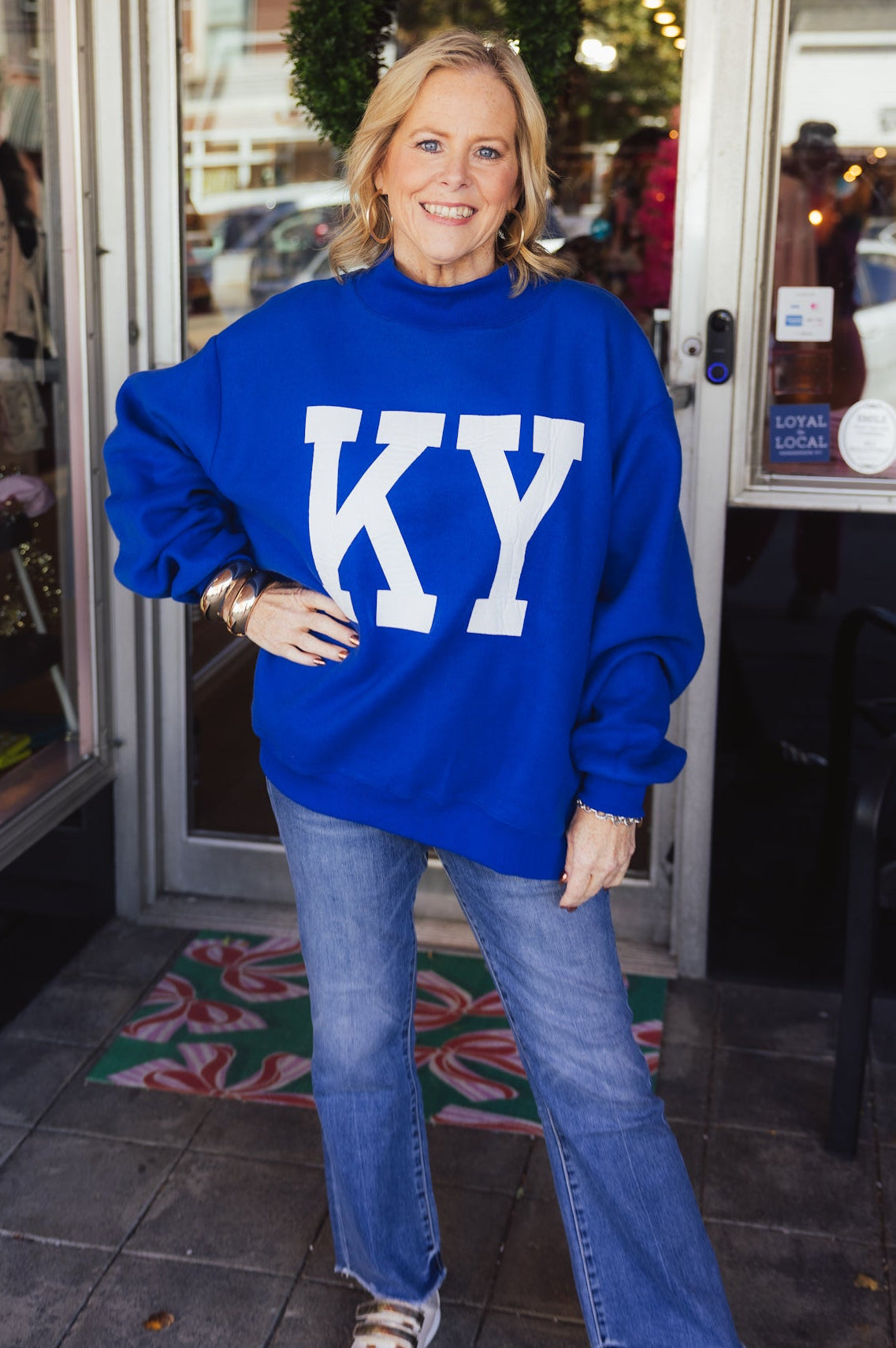 Kentucky Reversible Mock Neck Sweatshirt