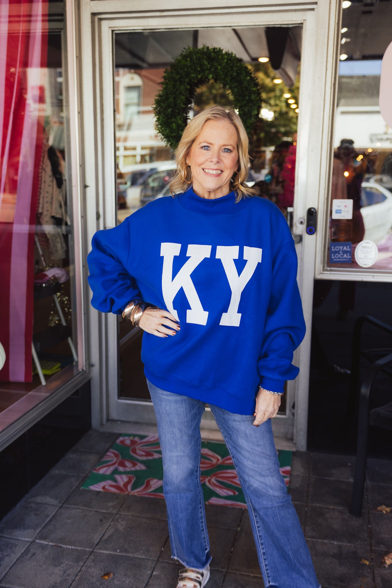 Kentucky Reversible Mock Neck Sweatshirt