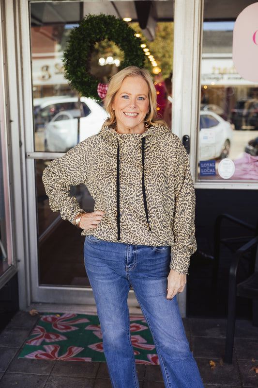 Leopard French Terry Hoodie