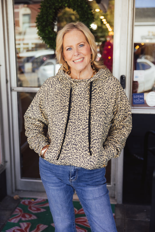 Leopard French Terry Hoodie
