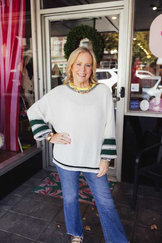 Cream Knitted Sweater