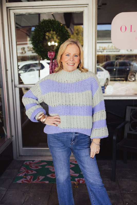Multi Color Block Sweater