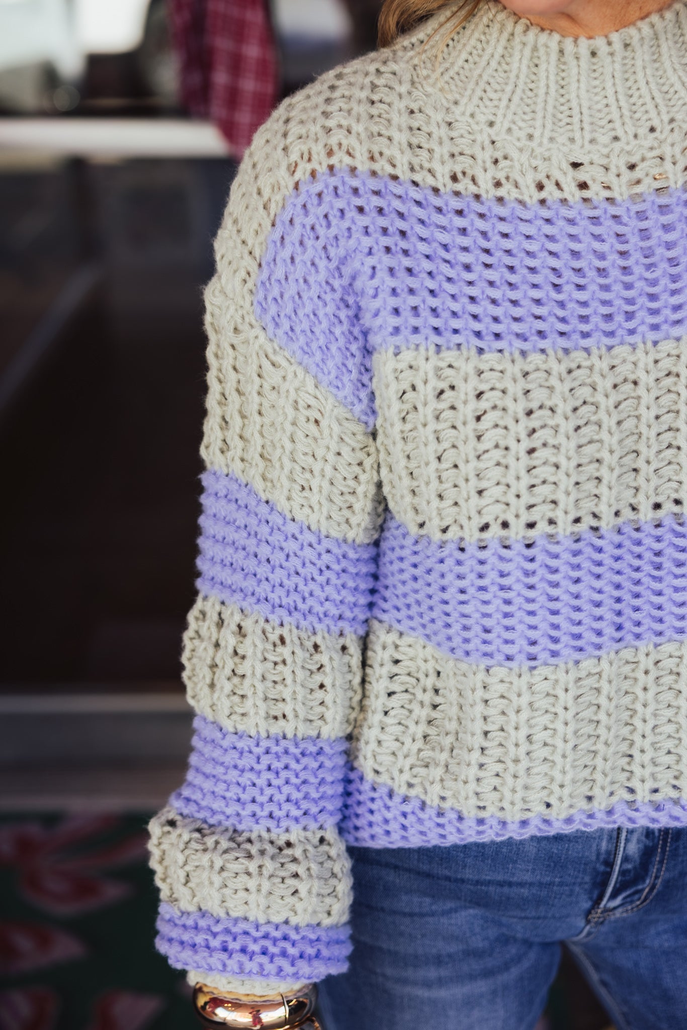 Multi Color Block Sweater