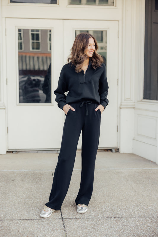 Black Modal Luxe Pant Set
