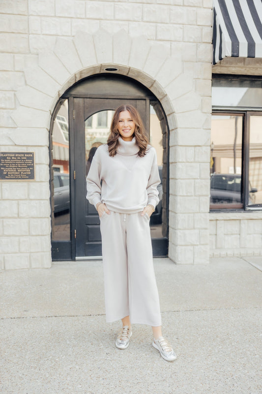 Mocha Cream Modal Pant Set