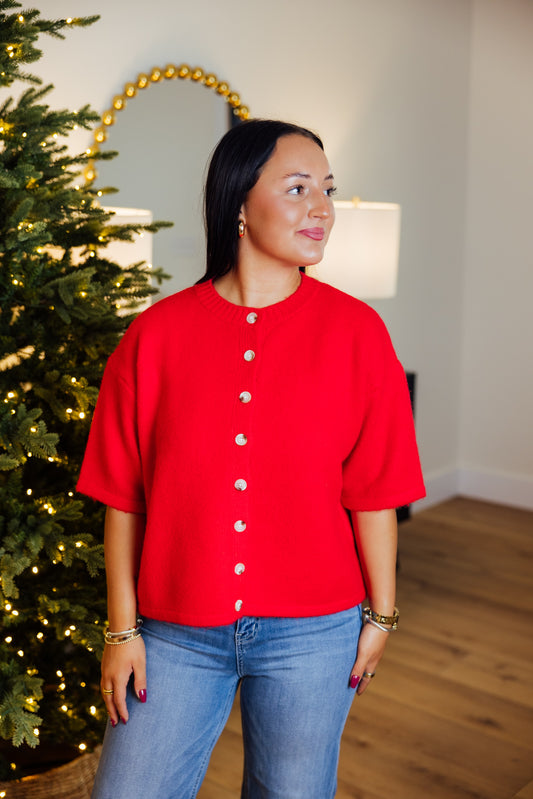 Cherry Brushed Sweater