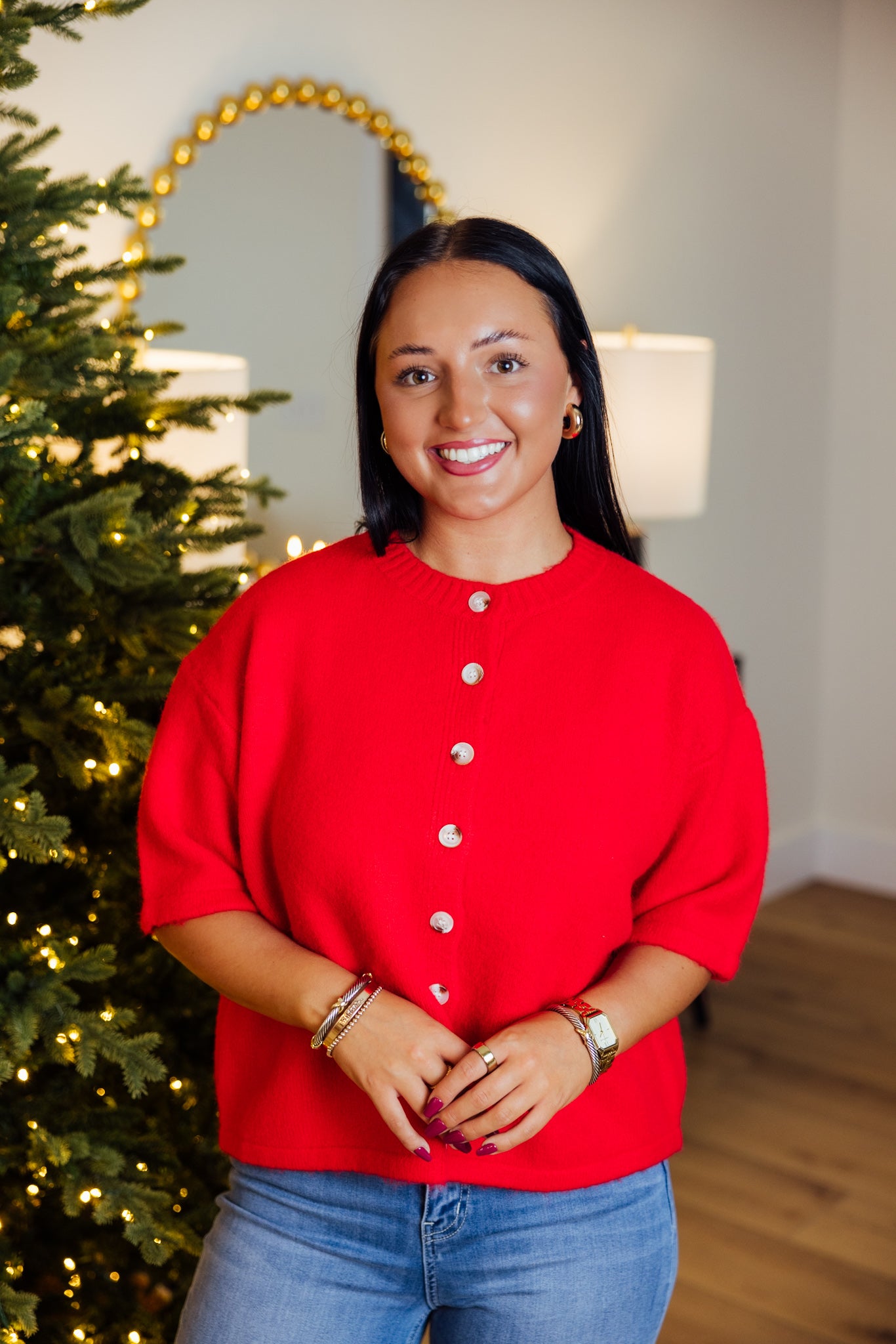 Cherry Brushed Sweater