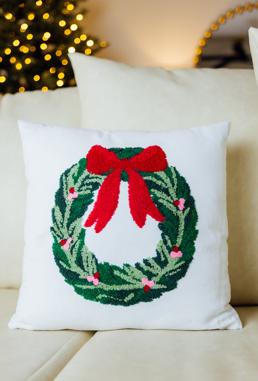 Clara Wreath Pillow