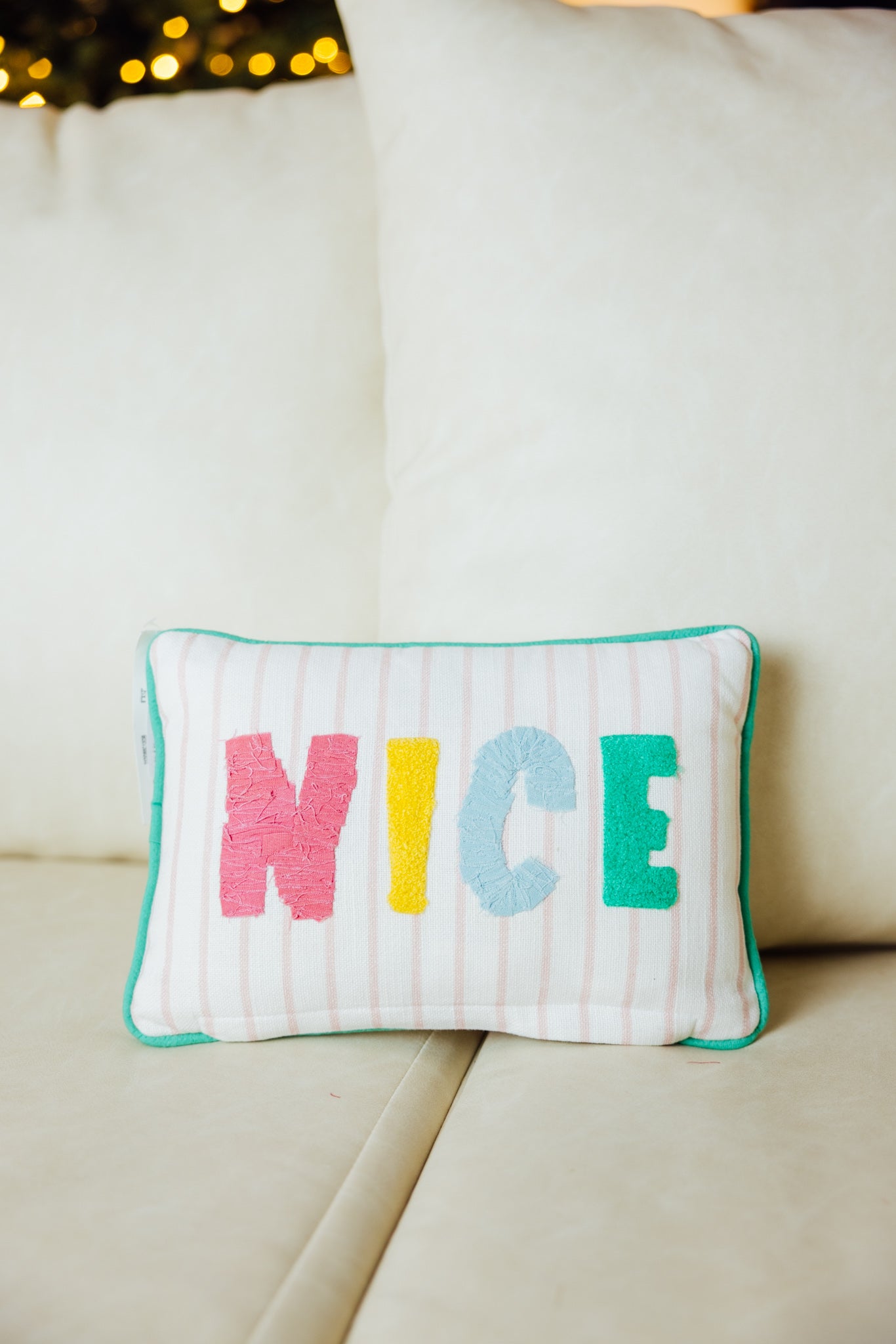 Naughty & Nice Reversible Pillow