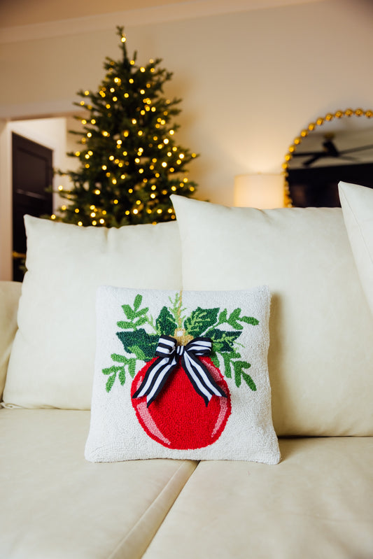 Ornament With Ribbon Hook Pillow