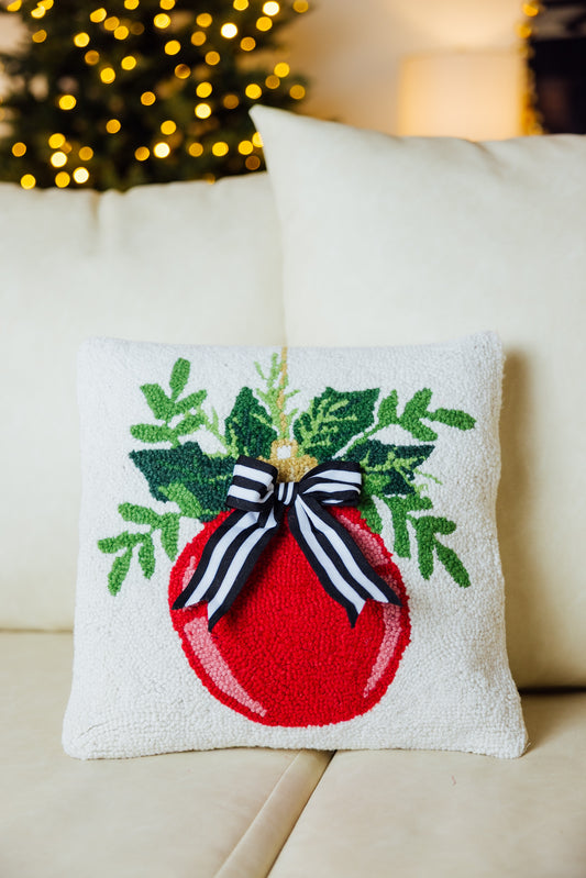 Ornament With Ribbon Hook Pillow