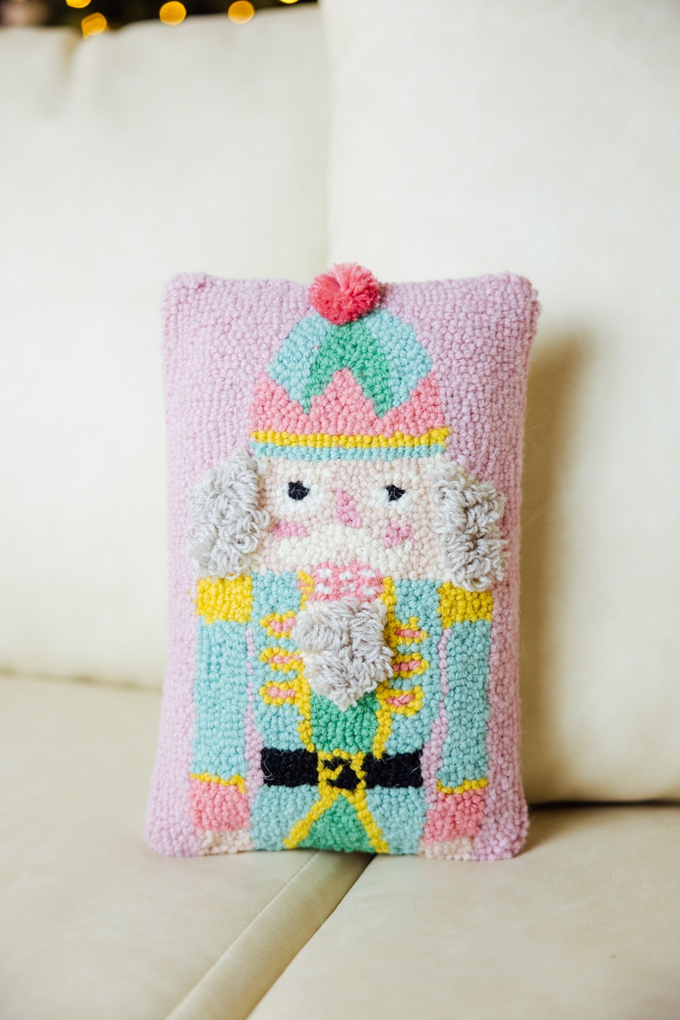 Pink Nutcracker Hook Pillow