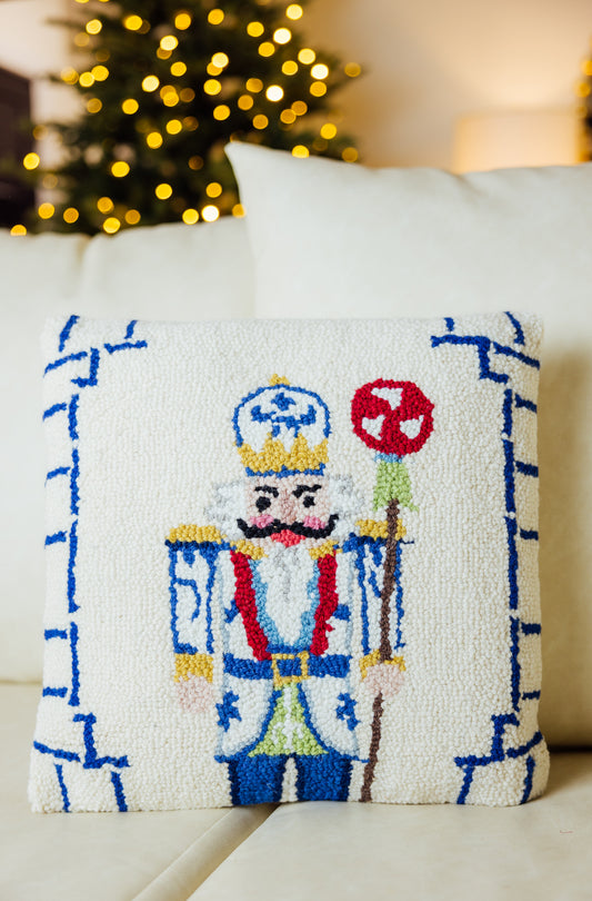 Chinoiserie Nutcracker Hook Pillow