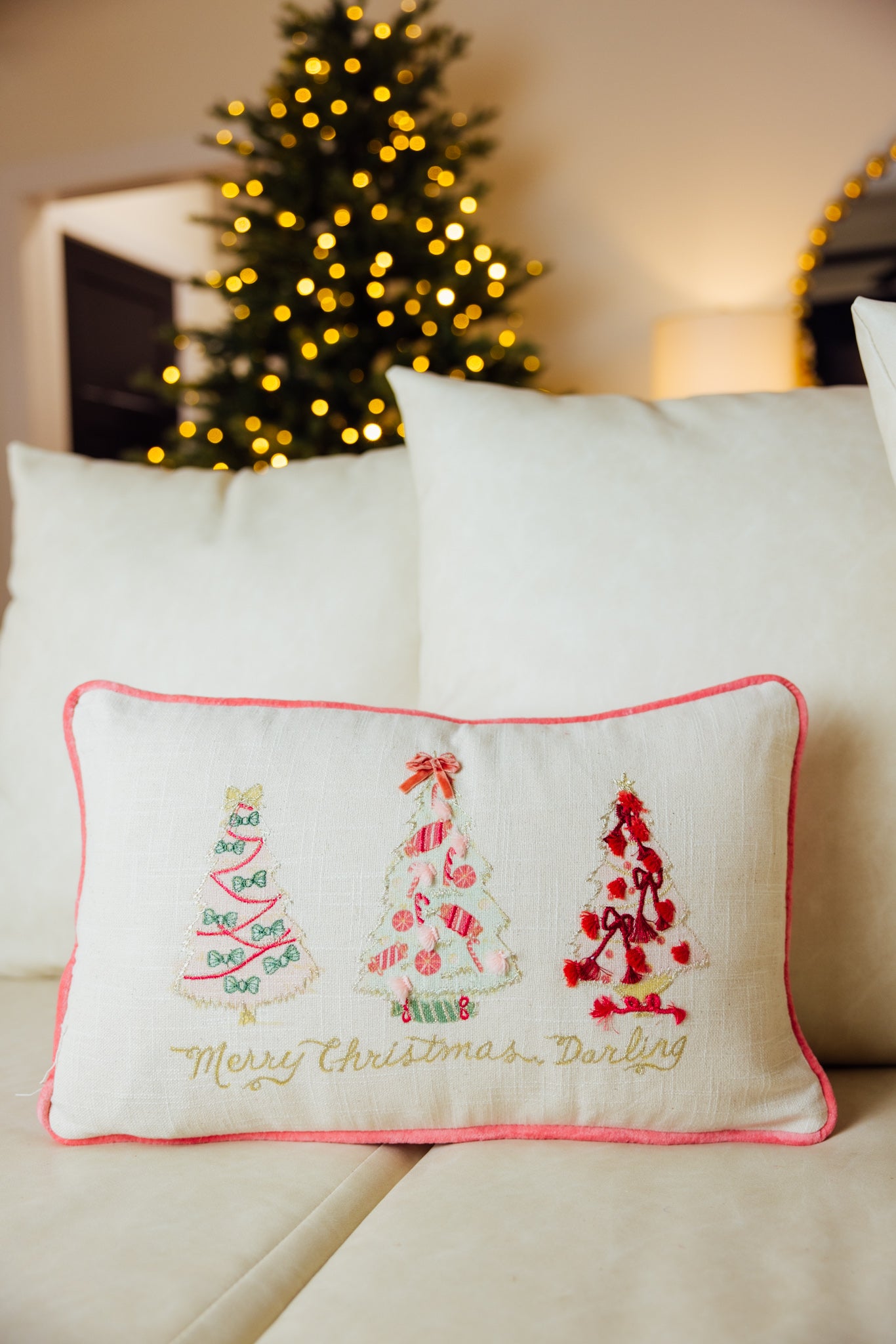 Merry Christmas Darling Pillow