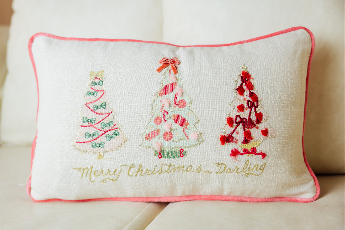 Merry Christmas Darling Pillow