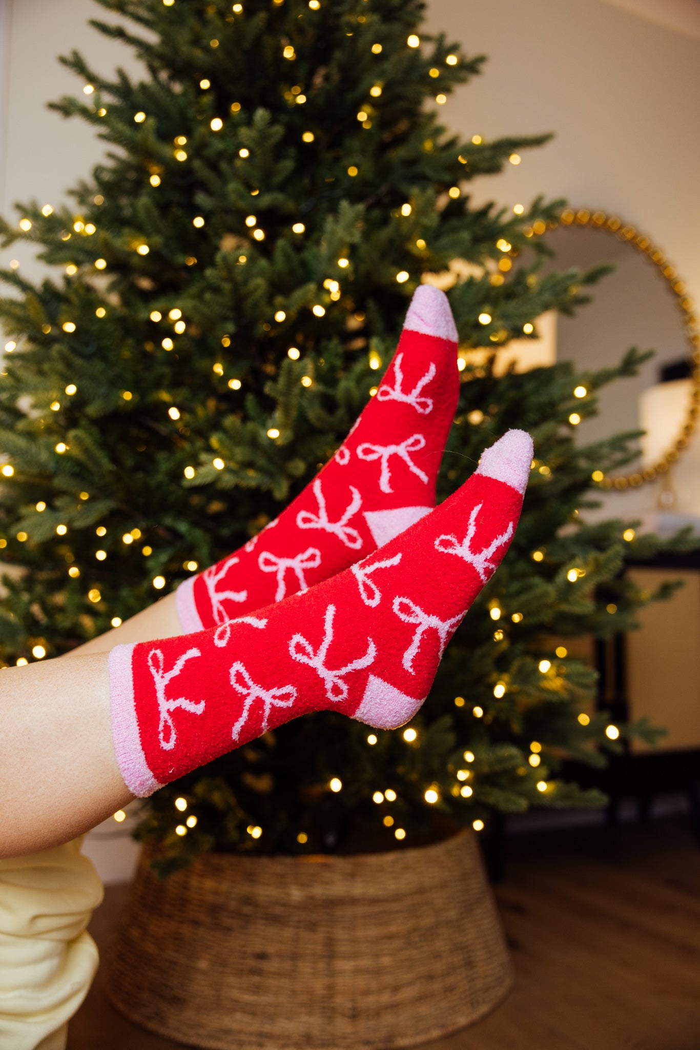 Red Bow Socks