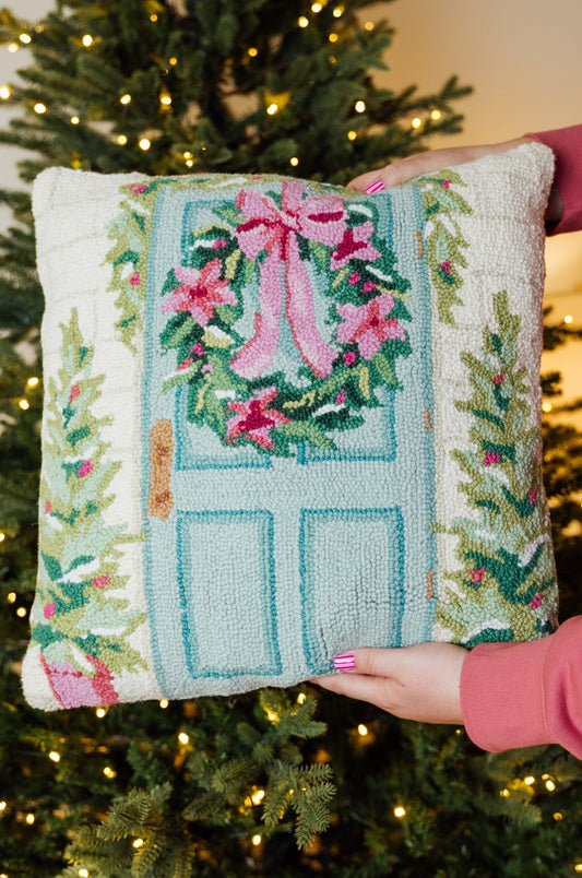 Holiday Front Porch Hook Pillow