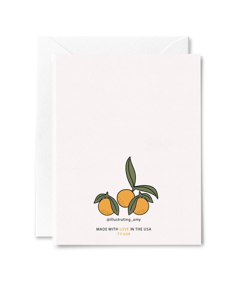 Thank You Oranges Card