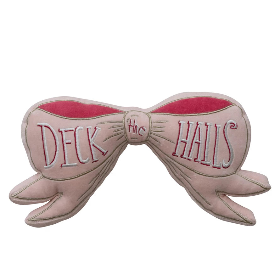 Velvet Bow Pillow