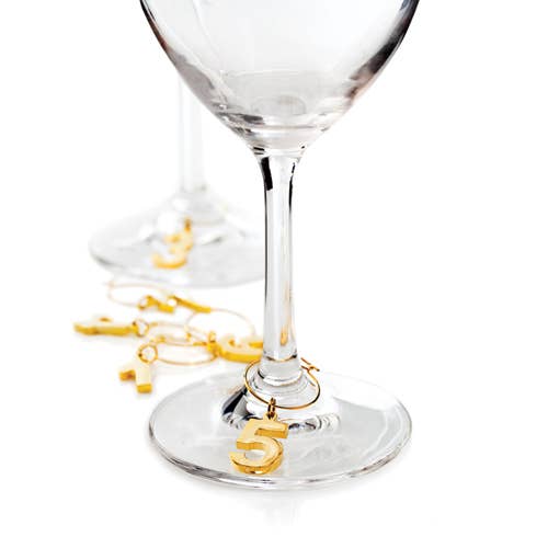 Viski Gold Plated Wine Charms by Viski