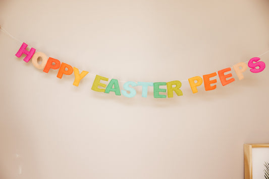 Hoppy Easter Peeps Felt Garland