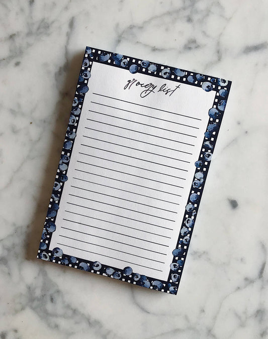 Blueberry Gingham Grocery List